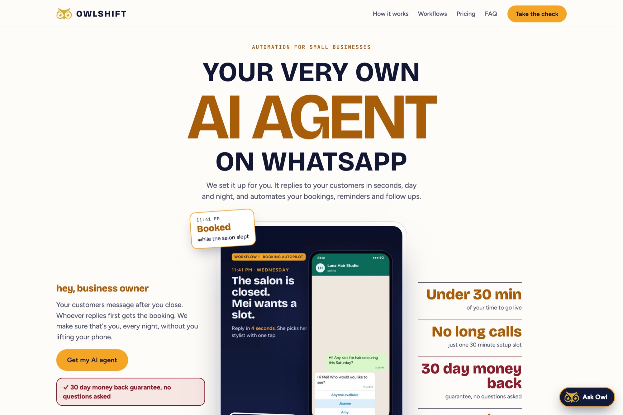 Owlshift website